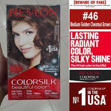 Revlon ColorSilk Beautiful Permanent Hair Color 46 Medium Golden Chestnut Brown